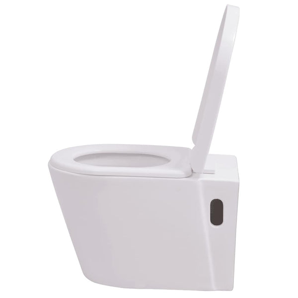 Weißes WC mit integriertem Spülkasten Hrisanta (Keramik)