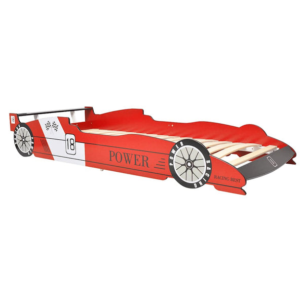 Rotes Kinderbett Rennauto Alisenia 90x200cm