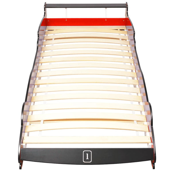 Rotes Kinderbett Rennauto Alisenia 90x200cm