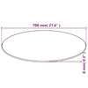 Runde Tischplatte Edvina 700 mm (Hartglas)