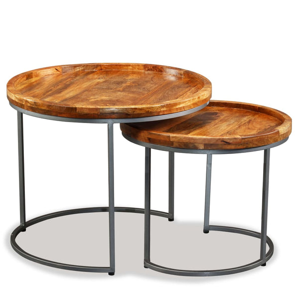Beistelltisch-Set Avel (2er-Set Mangoholz)