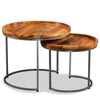 Beistelltisch-Set Avel (2er-Set Mangoholz)