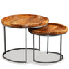 Beistelltisch-Set Avel (2er-Set Mangoholz)