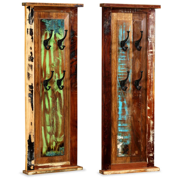 Garderobe Izrael 38x100cm (2 Stück recyceltes Massivholz)