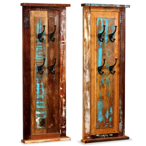 Garderobe Izrael 38x100cm (2 Stück recyceltes Massivholz)
