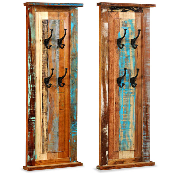 Garderobe Izrael 38x100cm (2 Stück recyceltes Massivholz)