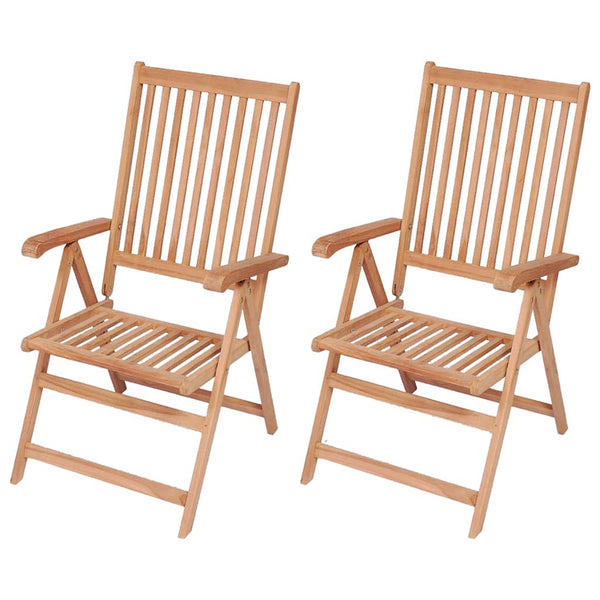 Klappbare Gartenstühle Loleta (2 Stück Teak)