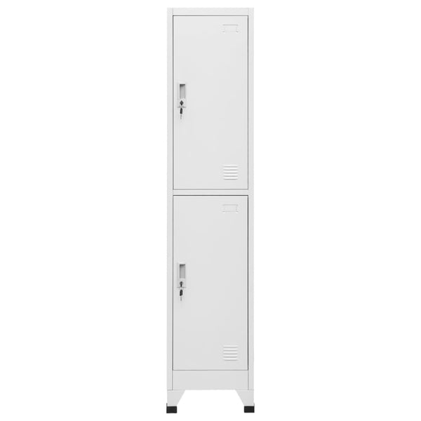 Garderobenschrank Ostia 38x45x180cm (mit 2 Fächern)
