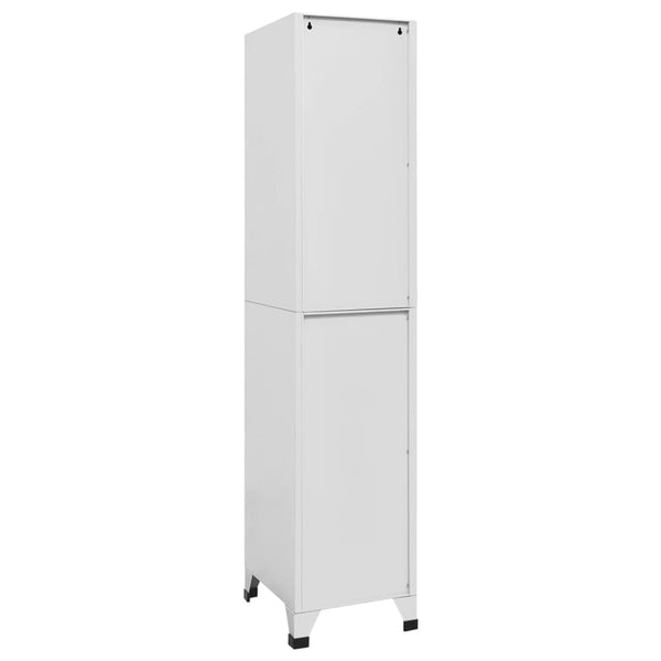 Garderobenschrank Ostia 38x45x180cm (mit 2 Fächern)