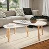 Couchtisch-Set Iujea weiß (2 Stk. Kiefer)