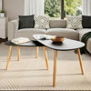 Schwarzes Couchtischset Iujea (2 Stück Kiefer)