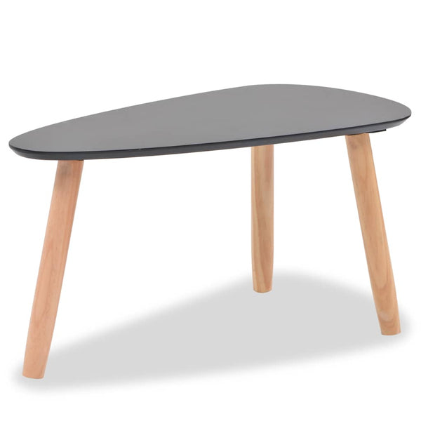 Schwarzes Couchtischset Iujea (2 Stück Kiefer)