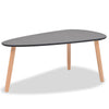 Schwarzes Couchtischset Iujea (2 Stück Kiefer)