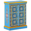 Türkises handbemaltes Sideboard Mango Holz Crepuscul