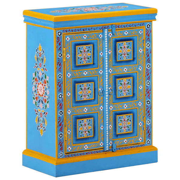 Türkises handbemaltes Sideboard Mango Holz Crepuscul