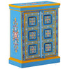 Türkises handbemaltes Sideboard Mango Holz Crepuscul