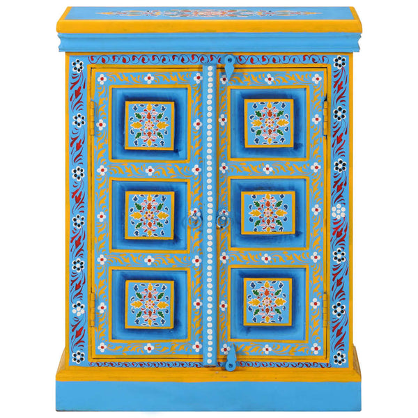 Türkises handbemaltes Sideboard Mango Holz Crepuscul