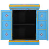Türkises handbemaltes Sideboard Mango Holz Crepuscul