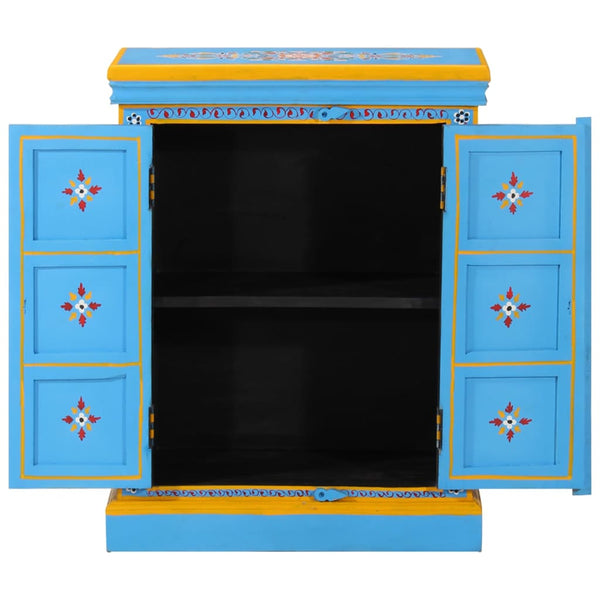 Türkises handbemaltes Sideboard Mango Holz Crepuscul