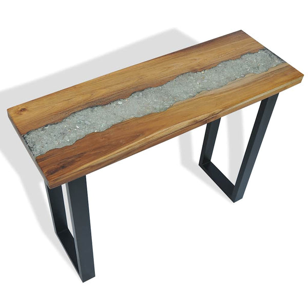 Teak-Beistelltisch Ovadiuc 100x35x75cm