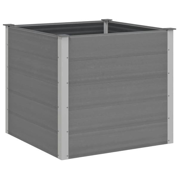Graues Hochbeet für den Garten WPC Teofist 100x100x91cm