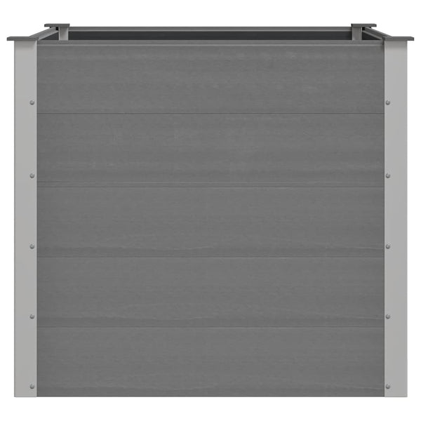 Graues Hochbeet für den Garten WPC Teofist 100x100x91cm