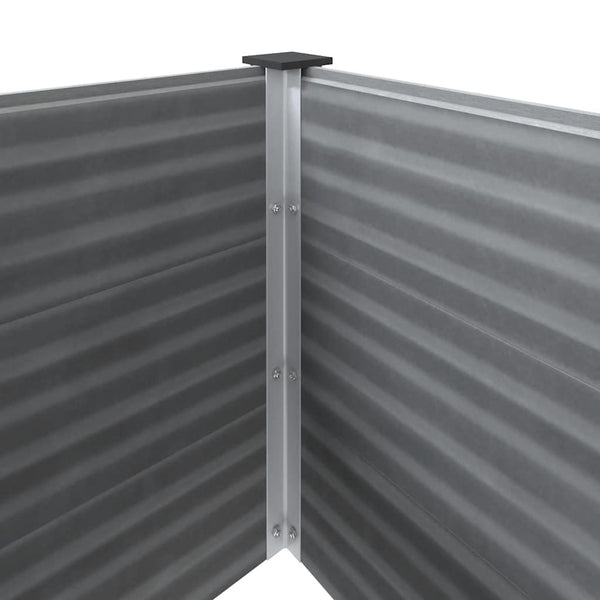 Graues Hochbeet für den Garten WPC Teofist 100x100x91cm