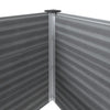 Harmaa puutarhan korotettu kukkalaatikko wpc Teofist 150x100x54cm