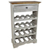 Weinflaschenregal Vora 55x23x85cm (massives recyceltes Holz)