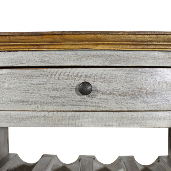 Weinflaschenregal Vora 55x23x85cm (massives recyceltes Holz)