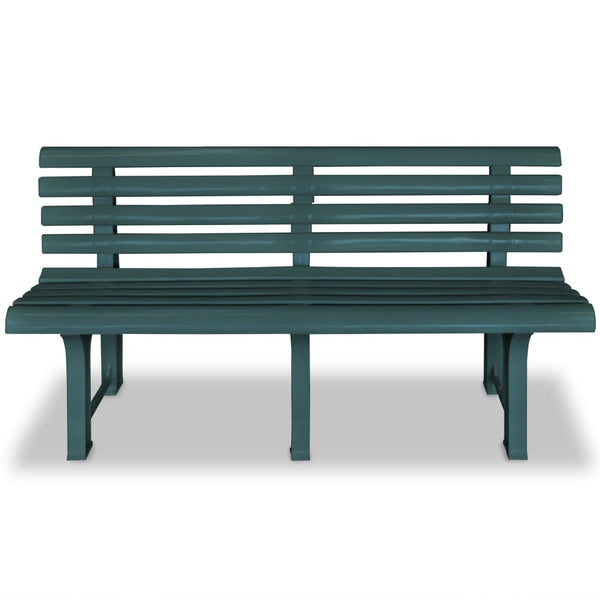 Grüne Gartenbank Ludvica 145,5 cm (Kunststoff)