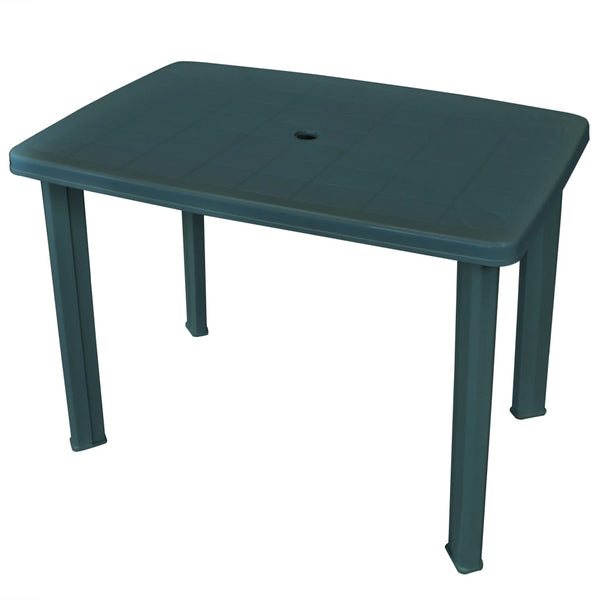 Grüner Gartentisch Vidca 101x68x72cm (Kunststoff)