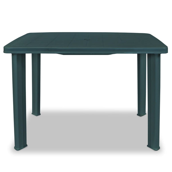 Grüner Gartentisch Vidca 101x68x72cm (Kunststoff)