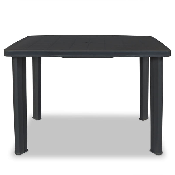 Antrazit-Gartentisch Vidca 101x68x72cm (Kunststoff)