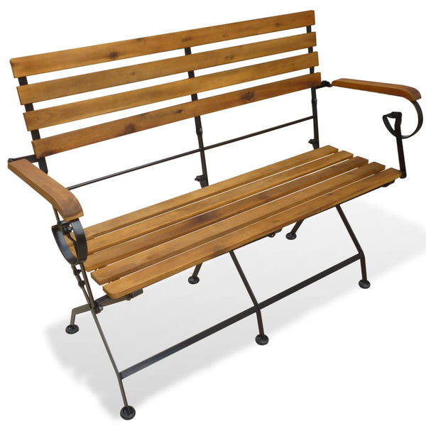 Klappbare Gartenbank Rudinca 112cm (Akazienholz)