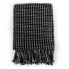 Schwarze Decke Baumwolle Quadrate Cosmetics 125x150cm