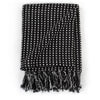 Schwarze Decke Baumwolle Quadrate Cosmetics 125x150cm