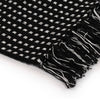 Schwarze Baumwolldecke Quadrate Cosmetics 160x210cm