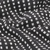 Schwarze Baumwolldecke Quadrate Cosmetics 160x210cm