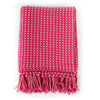 Rosa Decke Baumwolle Quadrate Kosmetik 125x150cm