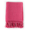 Rosa Decke Baumwolle Quadrate Cosmetics 160x210cm