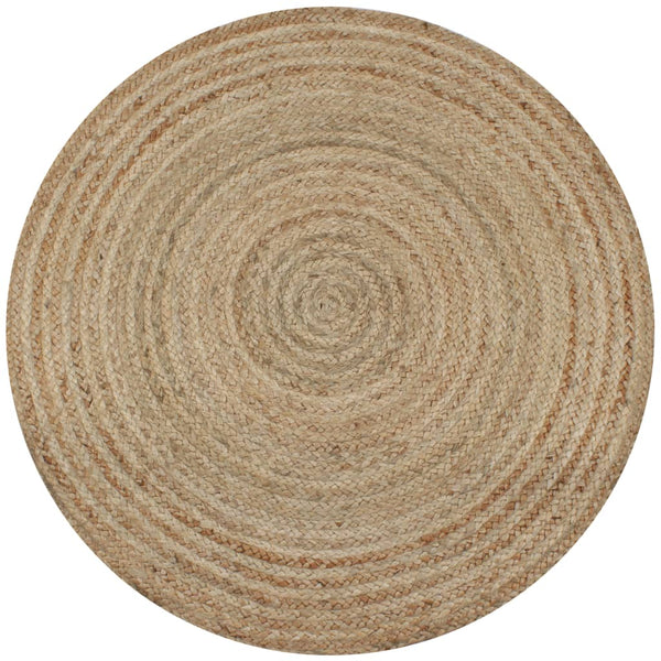 120 cm geflochtener runder Teppich Chrisine (Jute)