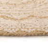 Runder Teppich gemustert geflochten Jute Sampronius 90cm