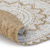 Runder Teppich gemustert geflochten Jute Sampronius 150cm