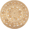 Chrisine runder geflochtener Teppich 120cm (Jute)