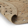 Chrisine runder geflochtener Teppich 120cm (Jute)