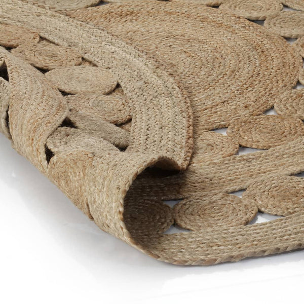 Chrisine runder geflochtener Teppich 120cm (Jute)