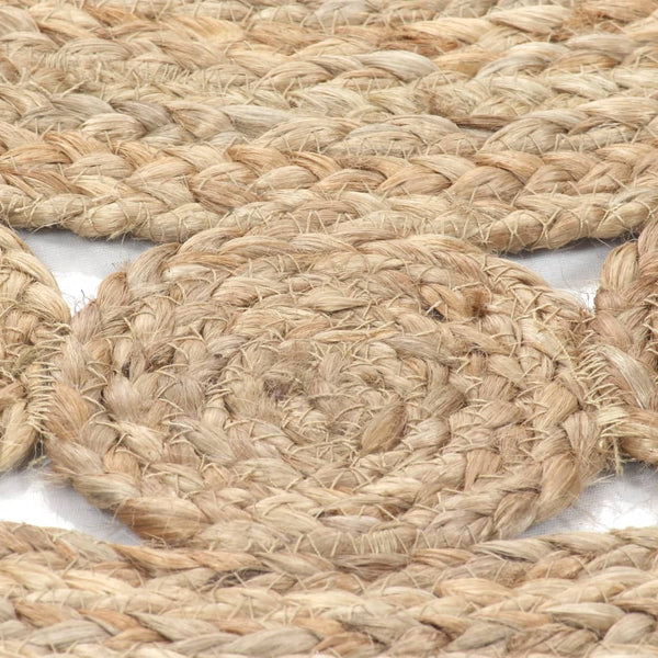Chrisine runder geflochtener Teppich 120cm (Jute)