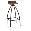 Barhocker Colaci (2 Stk. recyceltes Holz)