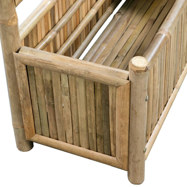 Korotettu kukkalaatikko säleiköllä bambu Dionisiu 70cm